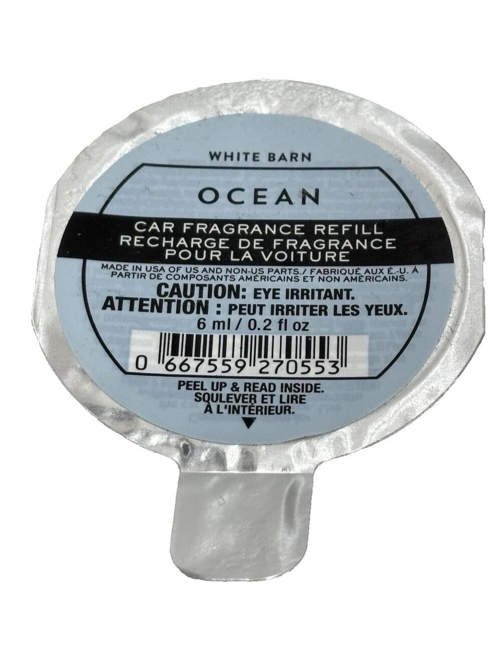 Bath & Body Works Ocean Car Fragrance Refill 0.2 fl oz 6ml Scent NEW